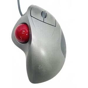 TESTED Logitech TrackMan Wheel Red Ball Mouse